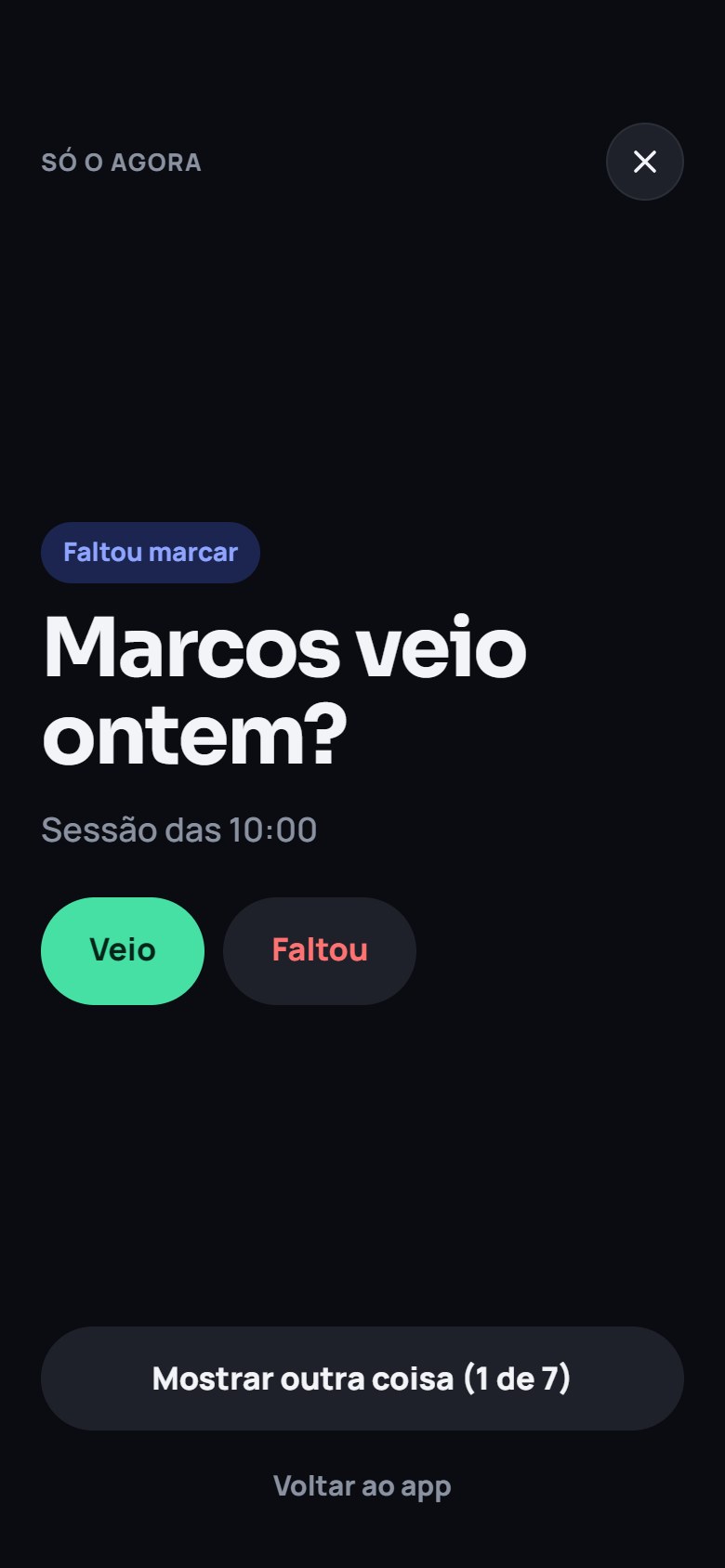 Tela Só o agora