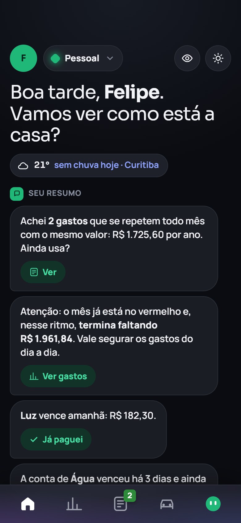 Modo Pessoal
